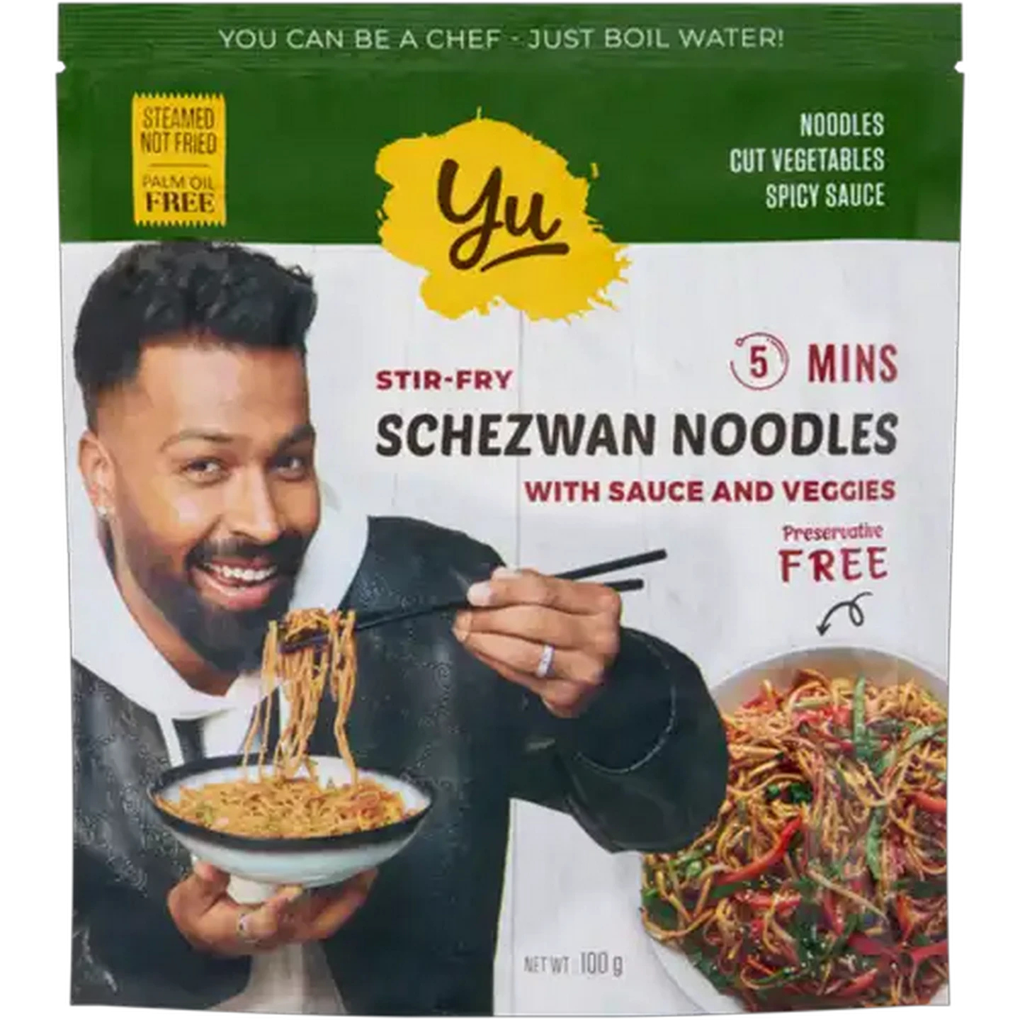 Image of Yu Instant Stir-Fry Schezwan Noodles 100g