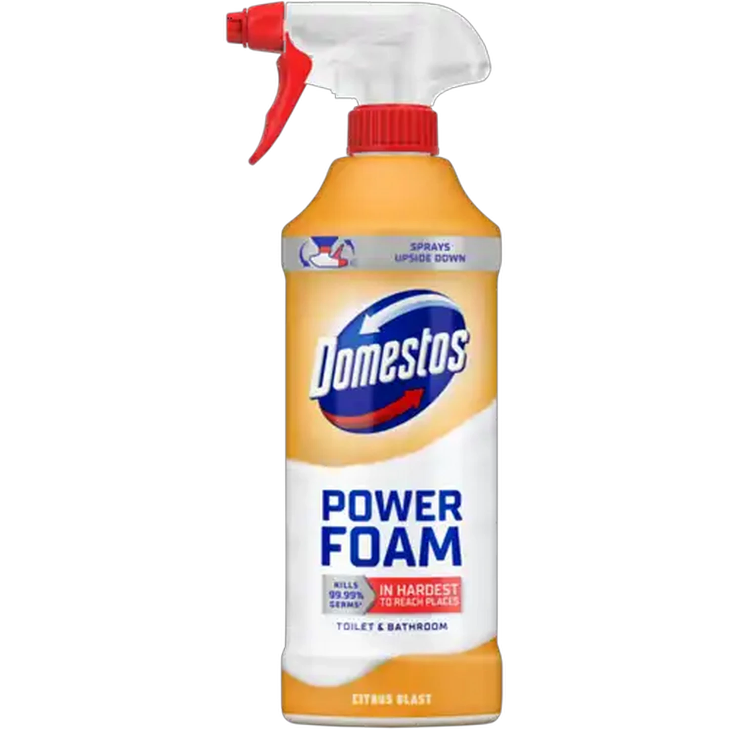 Image of Domestos Power Foam Citrus Blast Toilet & Bathroom Cleaner 450ml