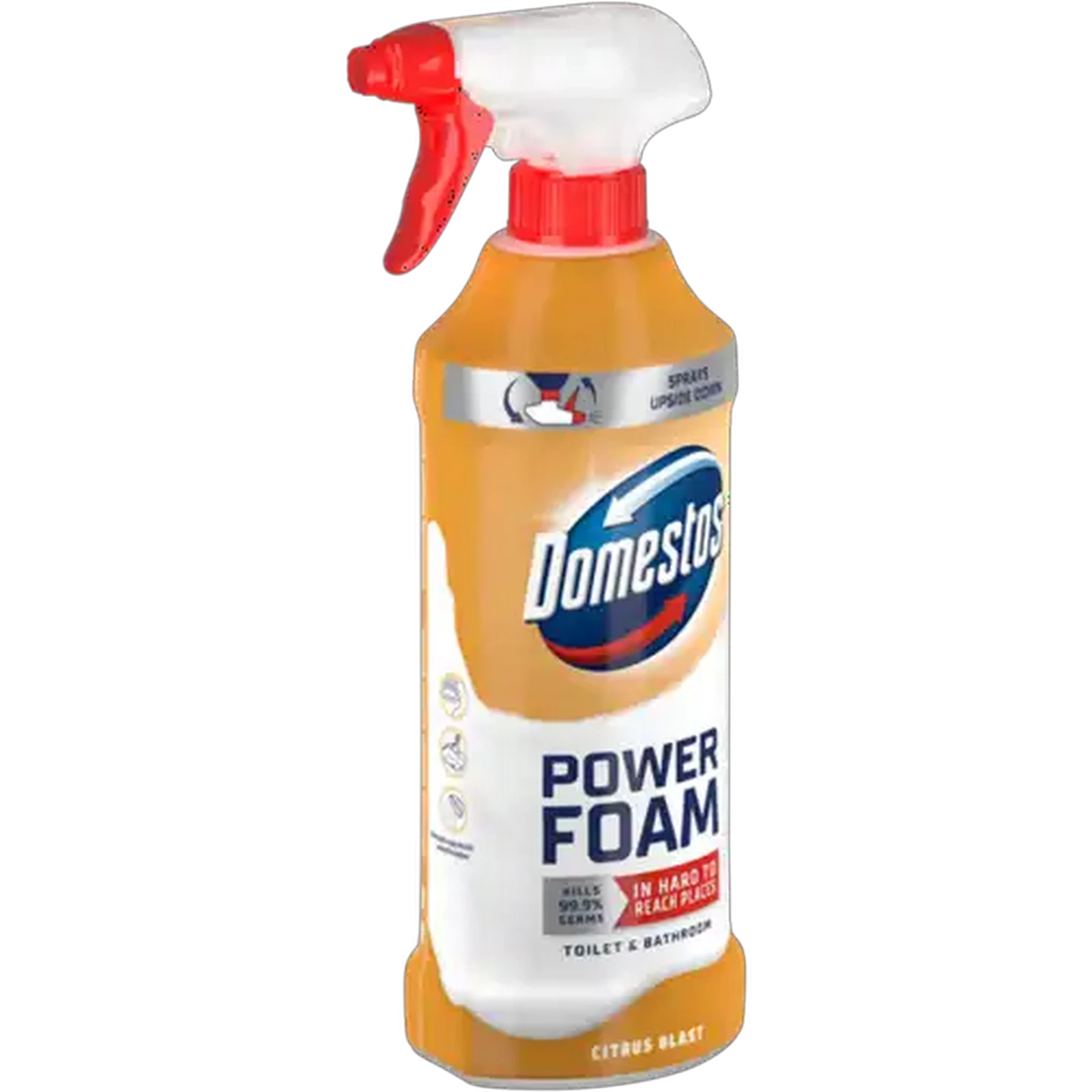 Image of Domestos Power Foam Citrus Blast Toilet & Bathroom Cleaner 450ml