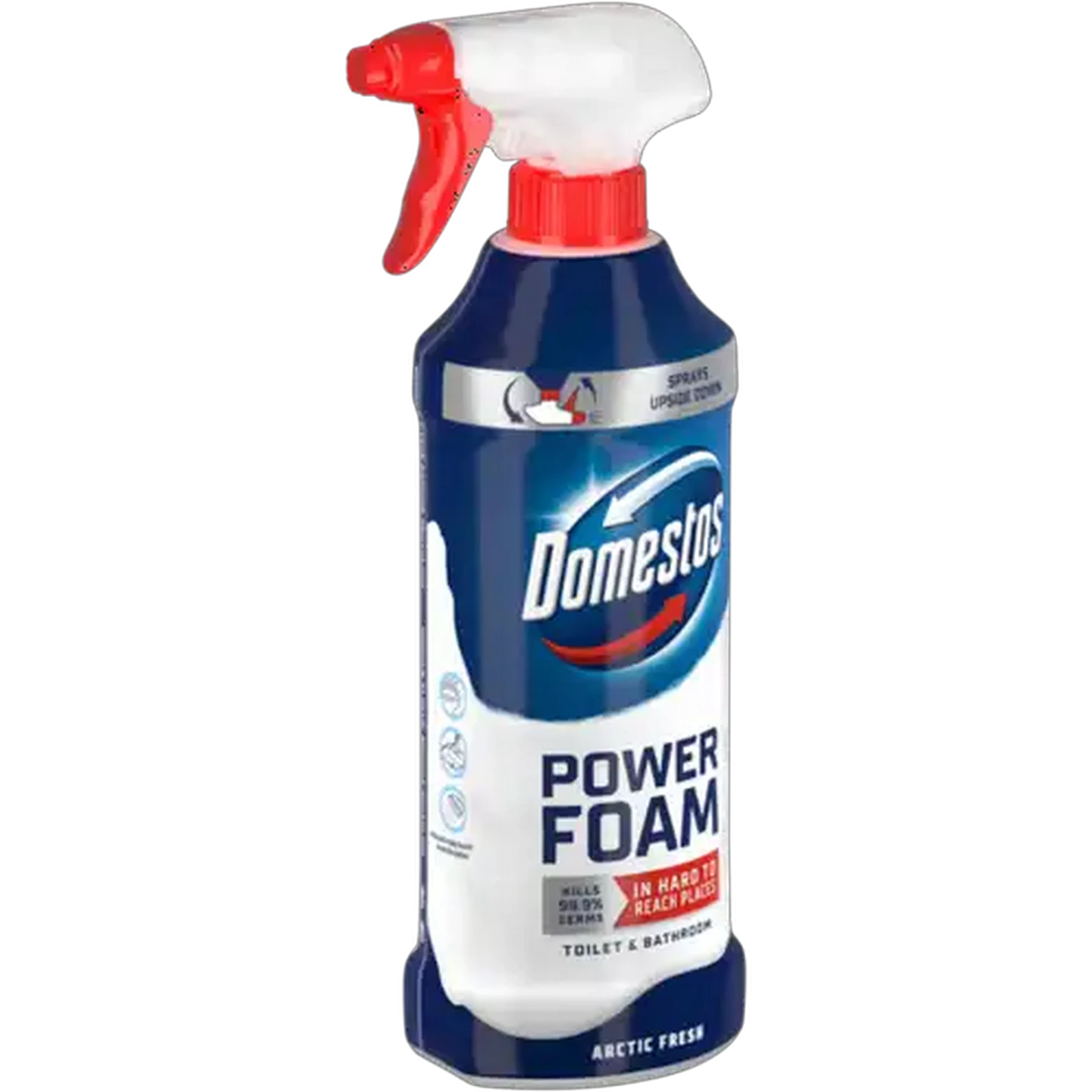 Image of Domestos Power Foam Arctic Fresh Toilet & Bathroom Cleaner 450ml