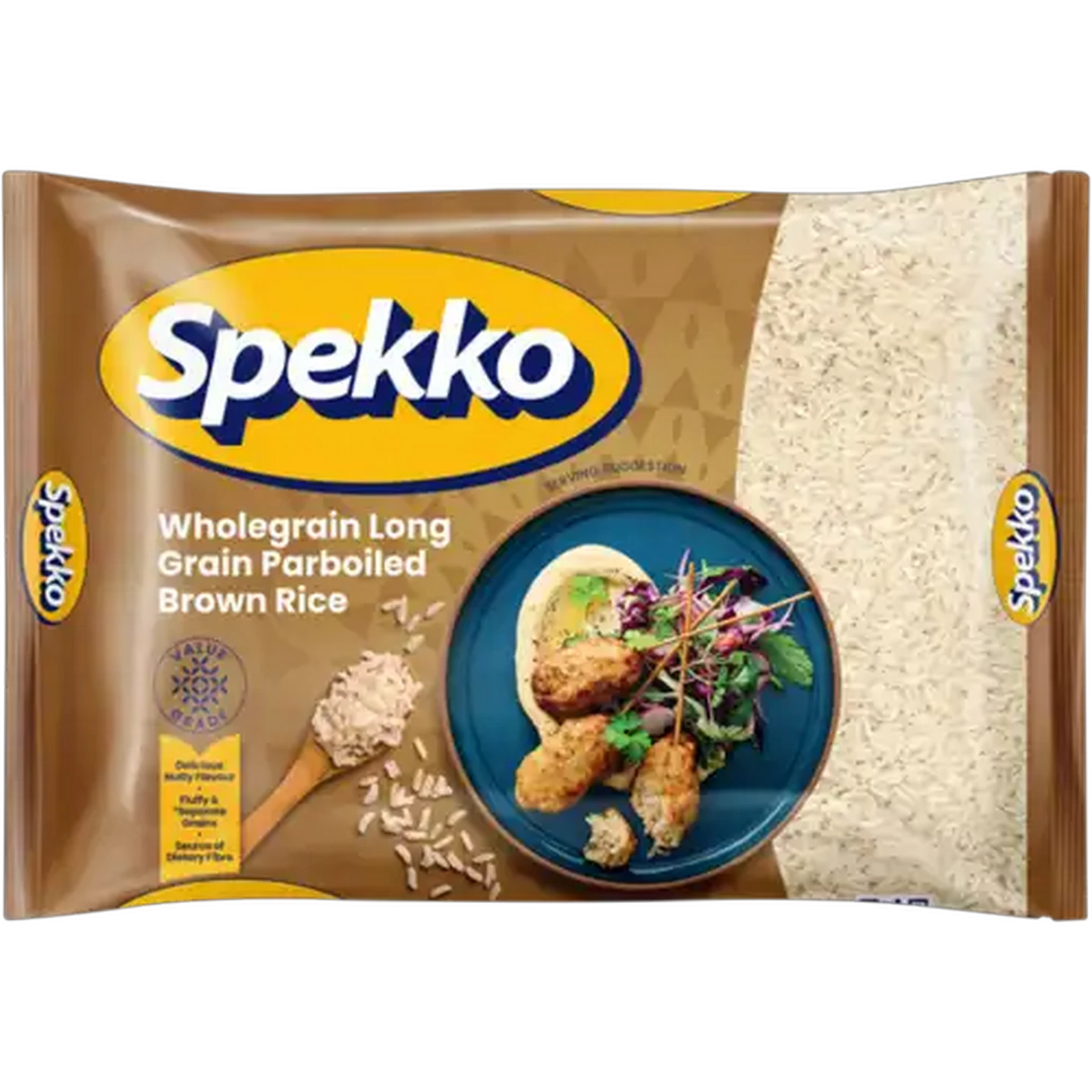Image of Spekko Wholegrain Long Grain Parboiled Brown Rice 2kg