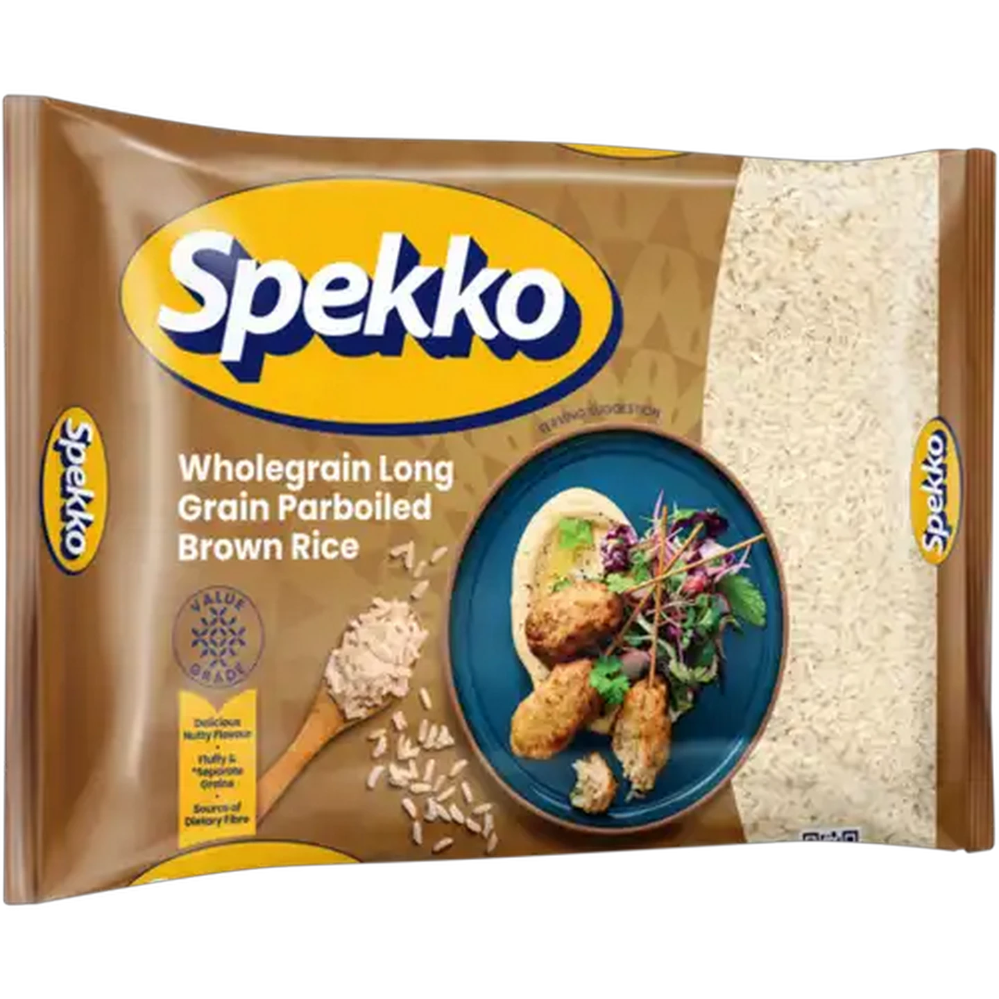Image of Spekko Wholegrain Long Grain Parboiled Brown Rice 2kg