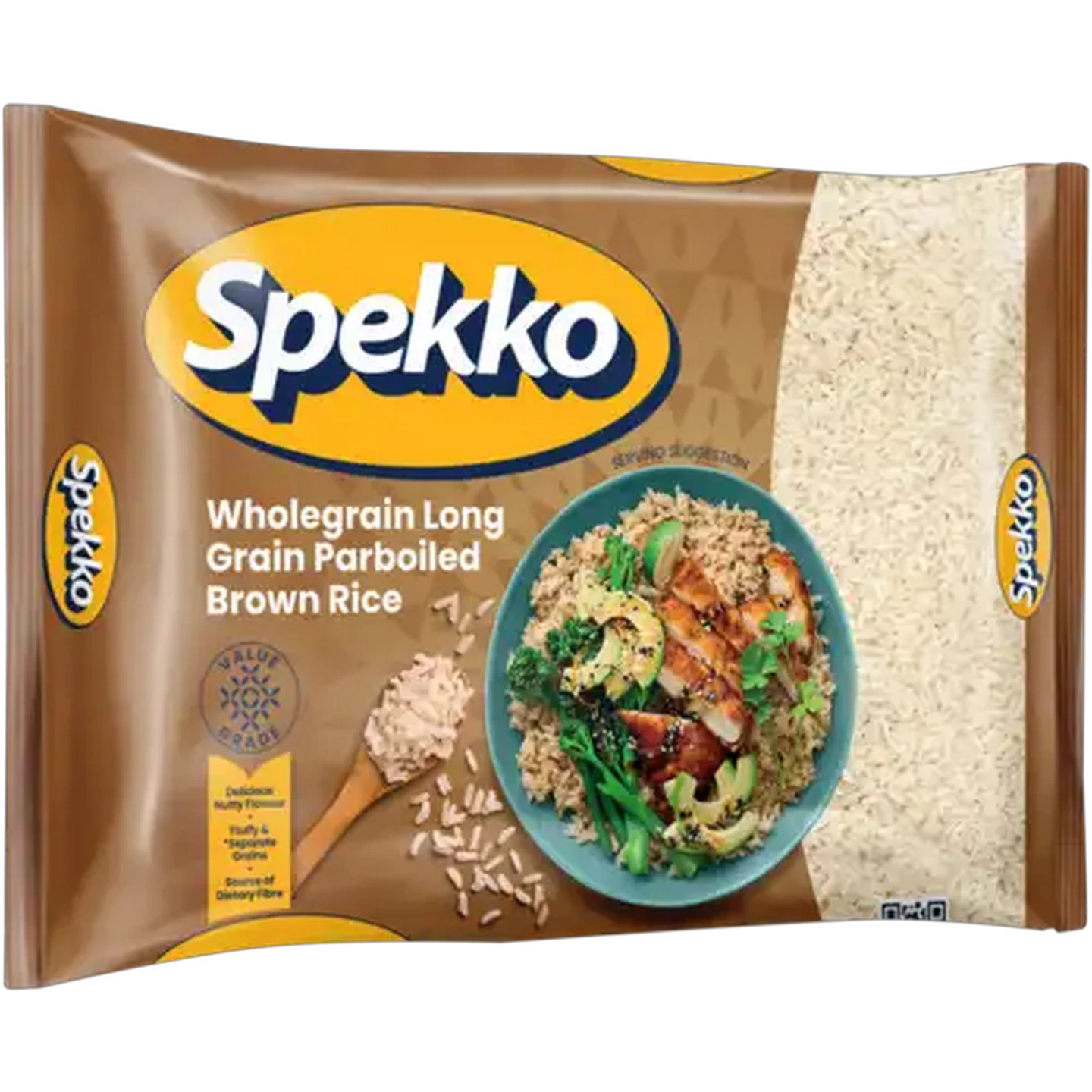 Image of Spekko Wholegrain Long Grain Parboiled Brown Rice 1kg
