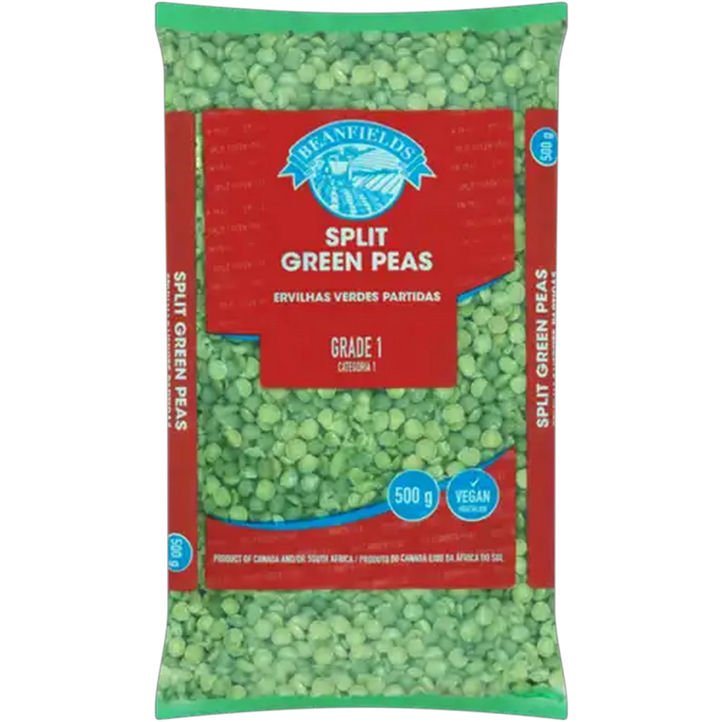 Image of Beanfields Split Green Peas 500g