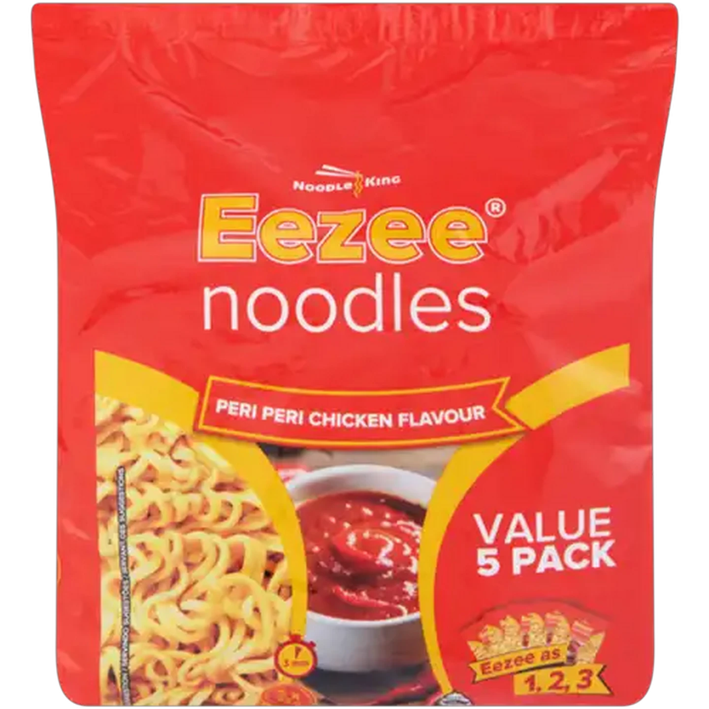 Image of Eezee Noodles Peri Peri Chicken Flavour Instant Noodles 5 x 65g