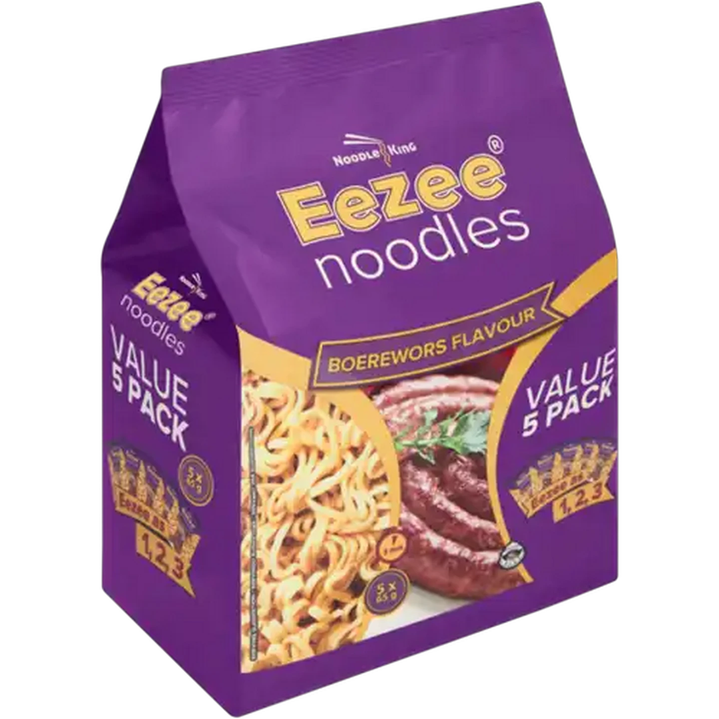 Image of Eezee Noodles Boerewors Flavour Instant Noodles 5 x 65g