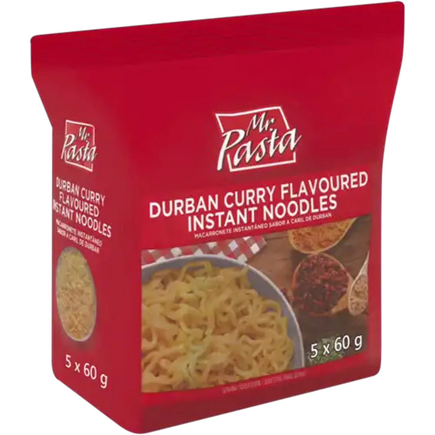 Image of Mr. Pasta Durban Curry Flavoured Instant Noodles 5 x 60g