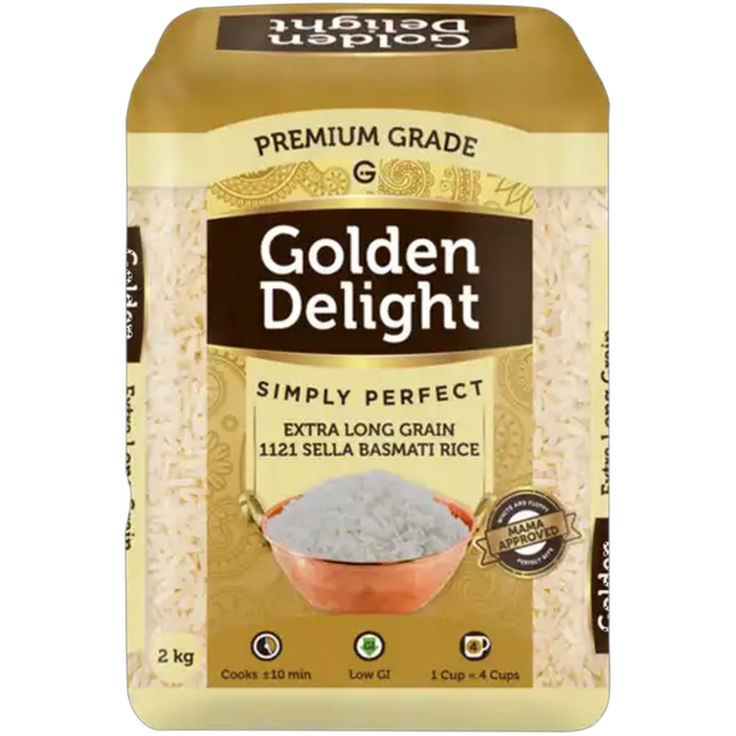 Image of Golden Delight Extra Long Grain 1121 Sella Basmati Rice 2kg