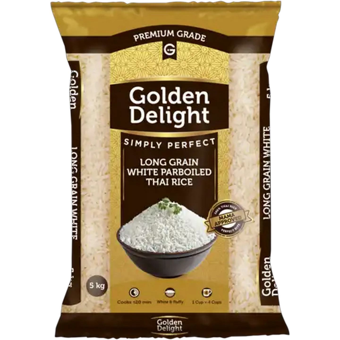 Image of Golden Delight Long Grain White Parboiled Thai Rice 5kg