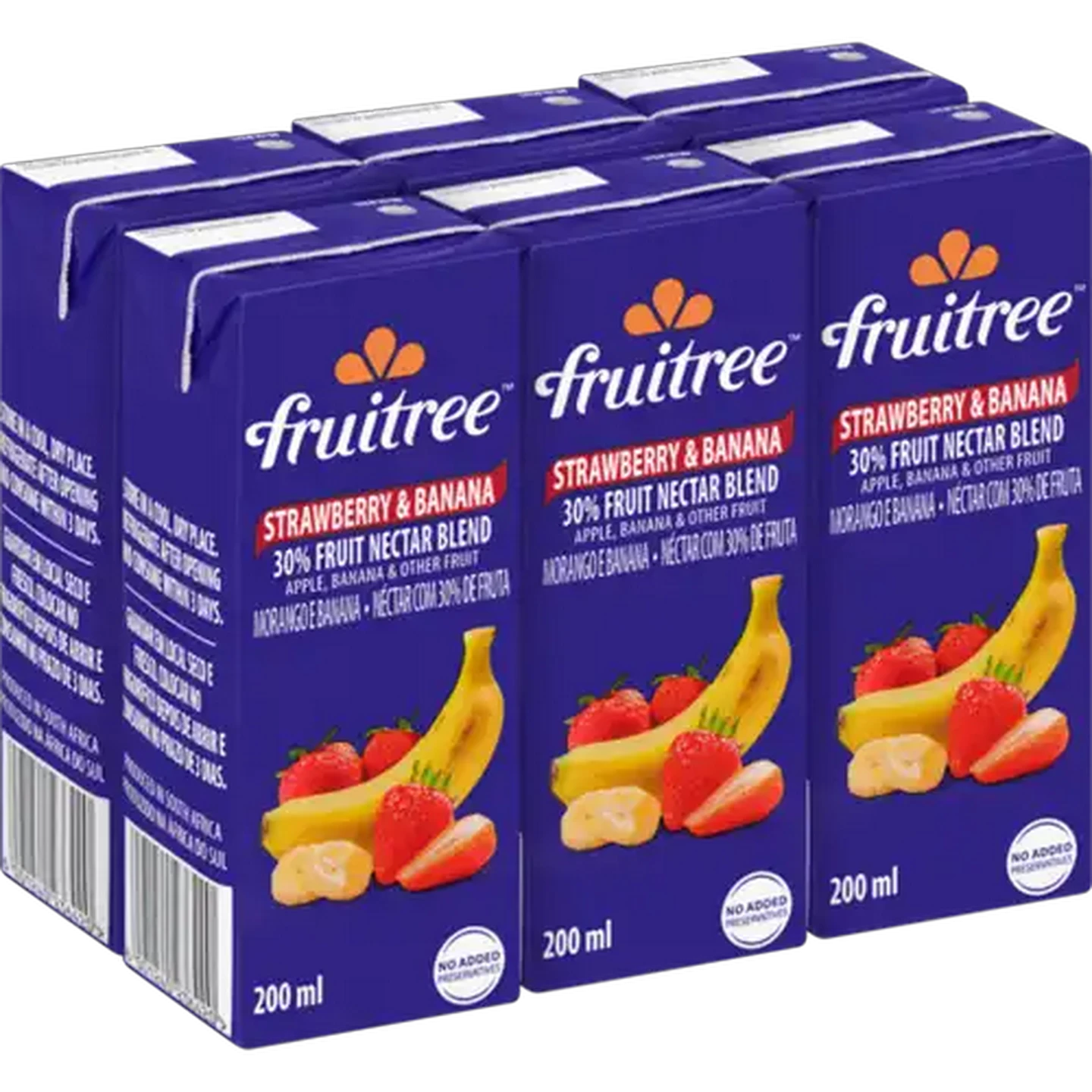 Image of Fruitree Strawberry & Banana 30% Fruit Nectar Blend 6 x 200ml