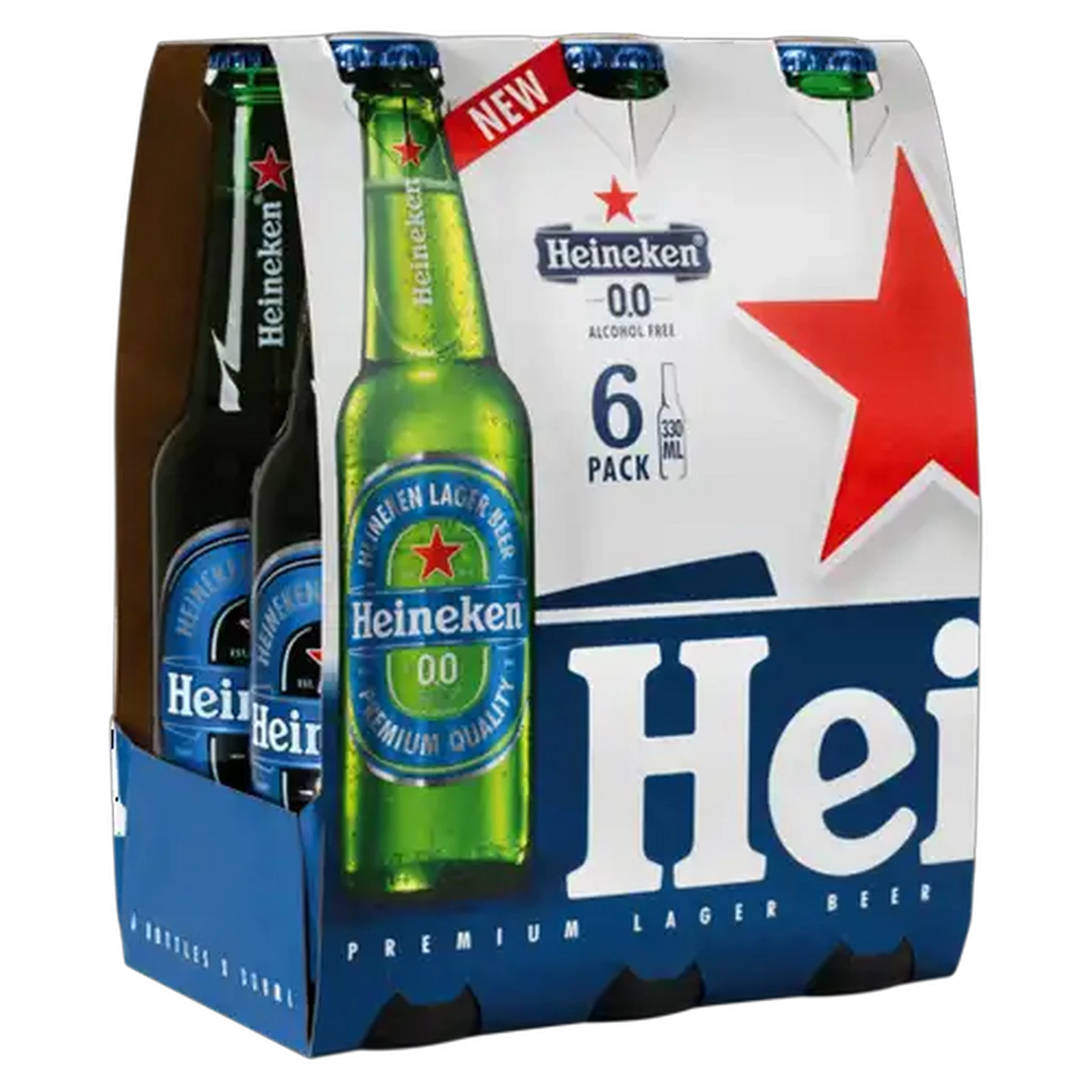 Image of Heineken Non-Alcoholic Beer Bottles 6 x 330ml