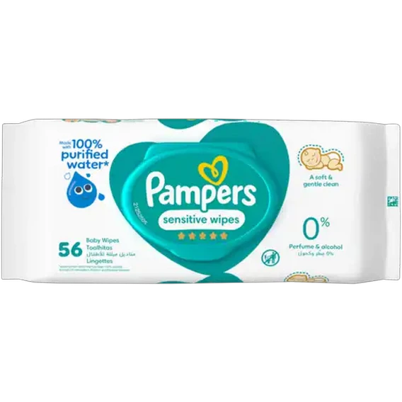 Pampers Pampers Sensitive Wipes product packaging