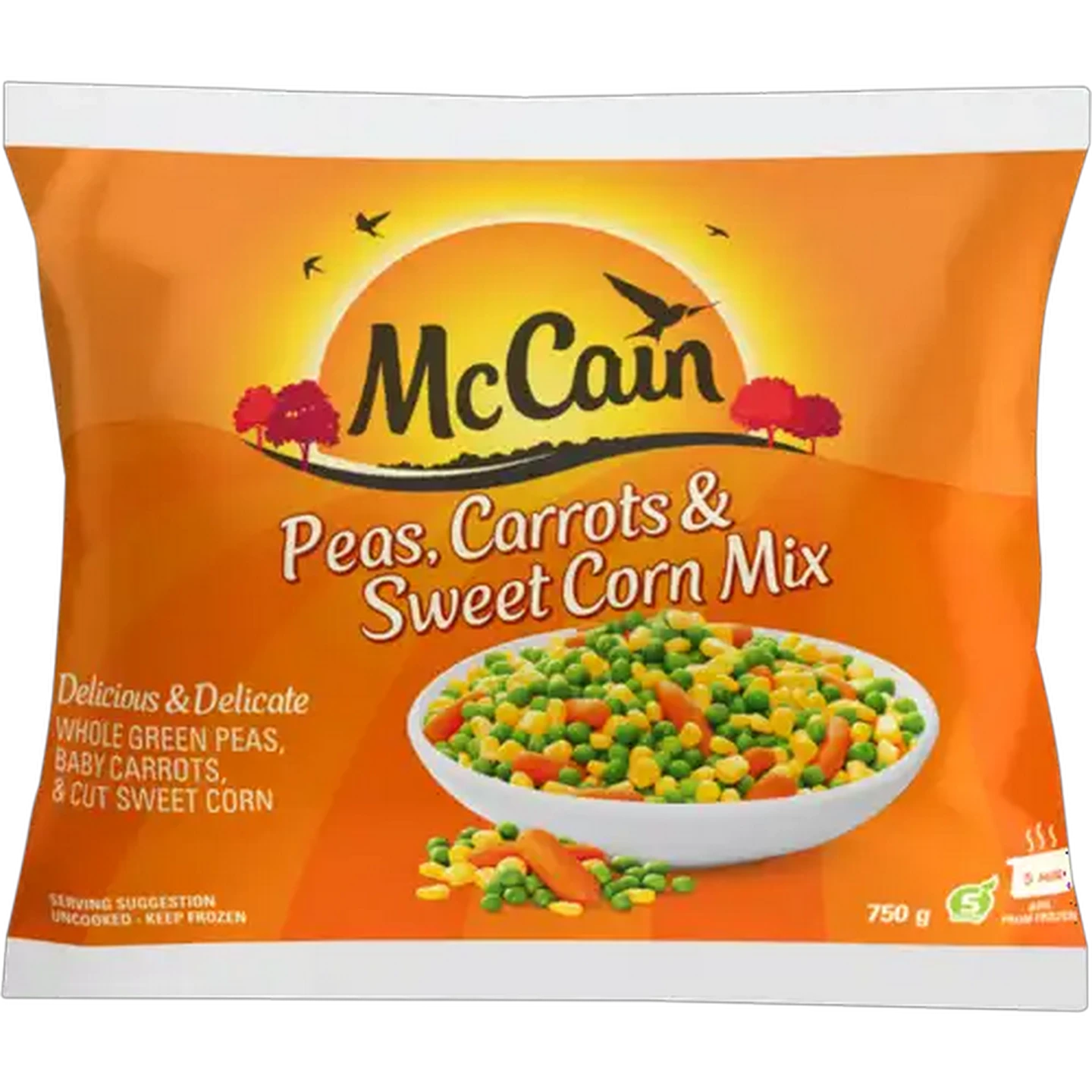 Image of McCain Frozen Peas, Carrots & Sweet Corn Mix 750g