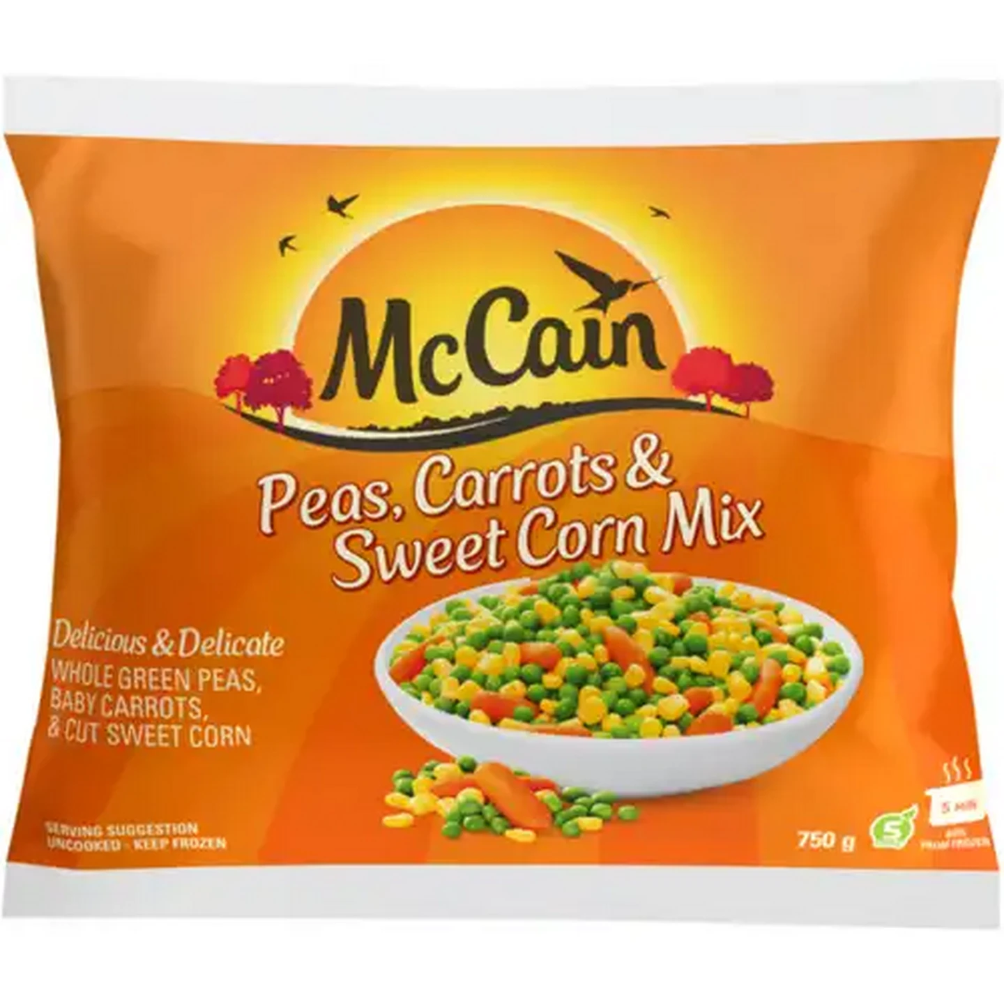 Image of McCain Frozen Peas, Carrots & Sweet Corn Mix 750g