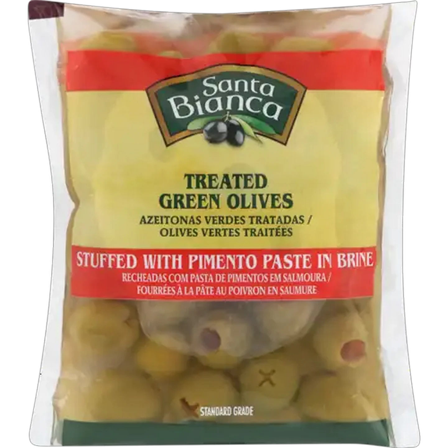 Image of Santa Bianca Stuffed Green Olives 195g