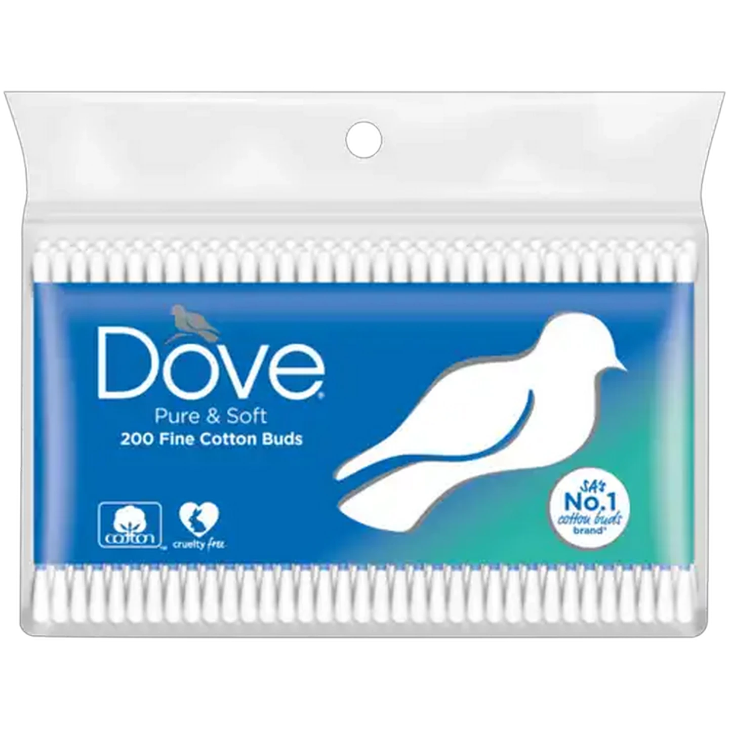Image of Dove Fine Cotton Buds 200-Pack