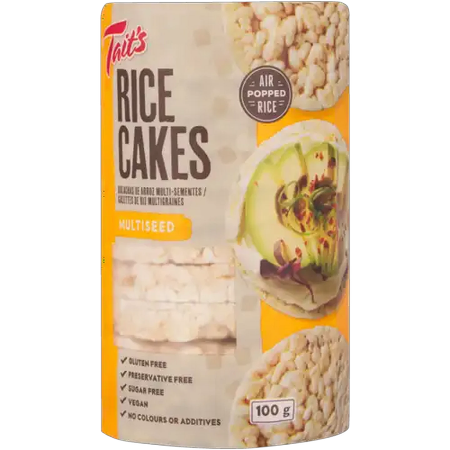 Image of Tait's Multiseed Rice Cakes 100g