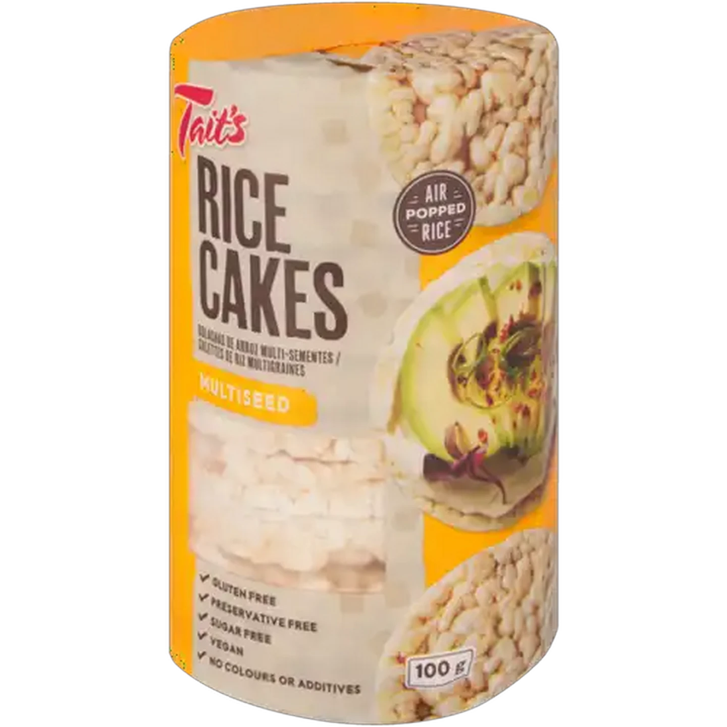 Image of Tait's Multiseed Rice Cakes 100g