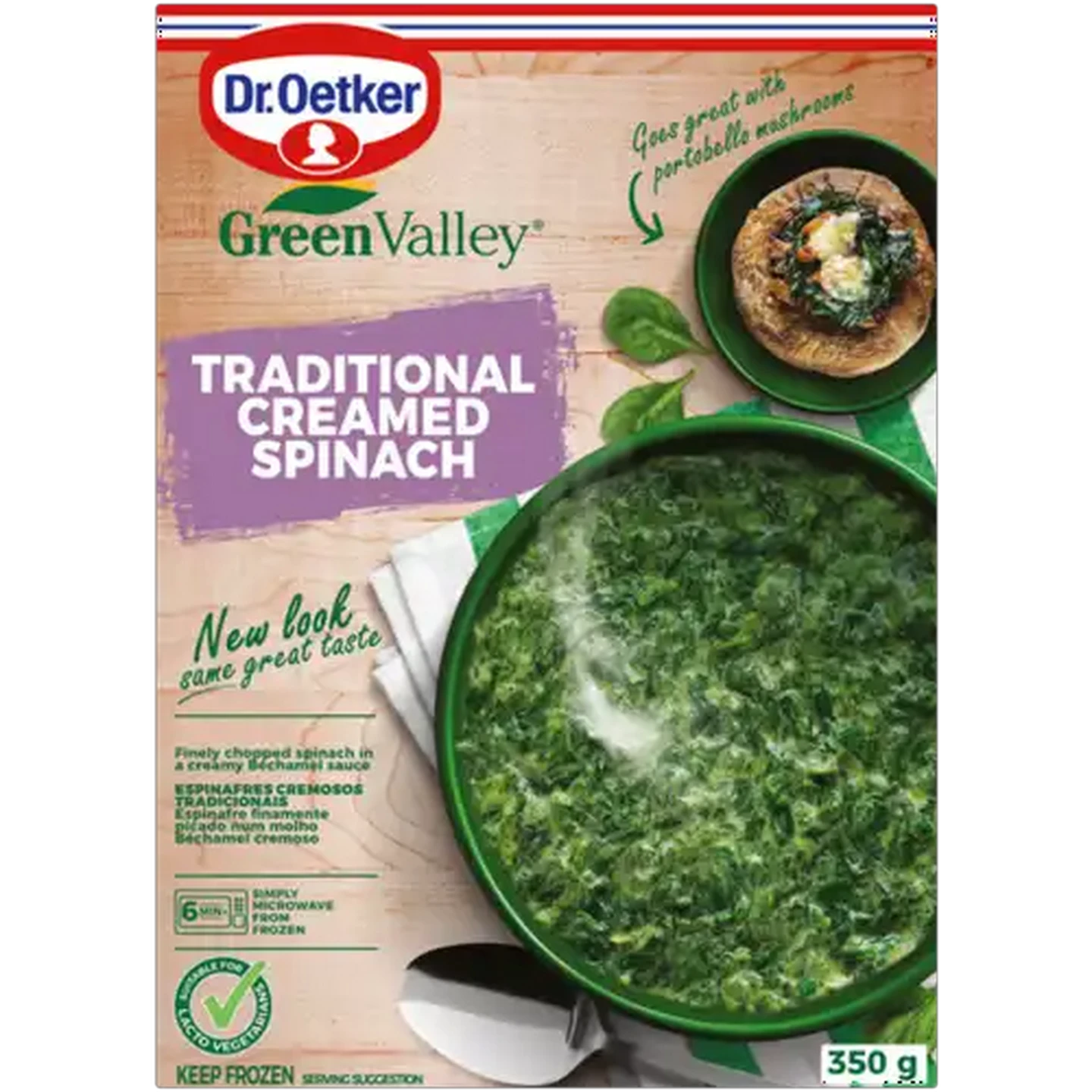 Image of Dr. Oetker Green Valley Frozen Traditional Creamed Spinach 350g