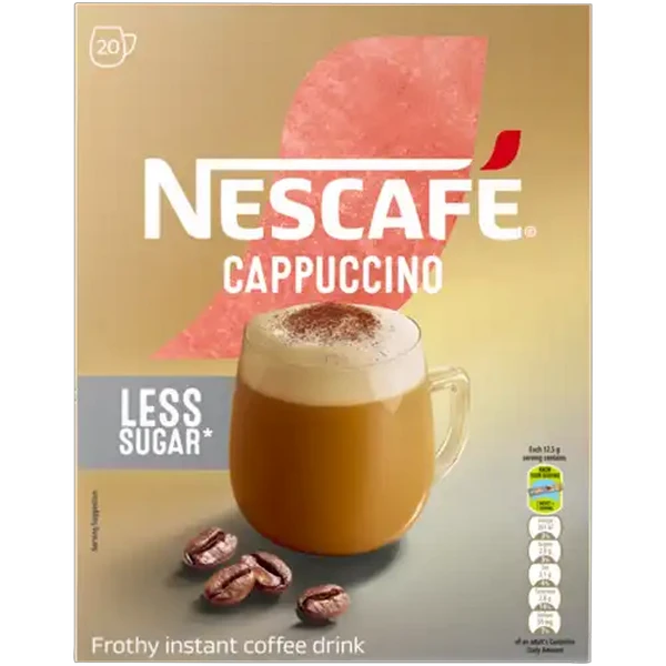 NESCAFÉ Less Sugar Cappuccino 20 x 12.5g