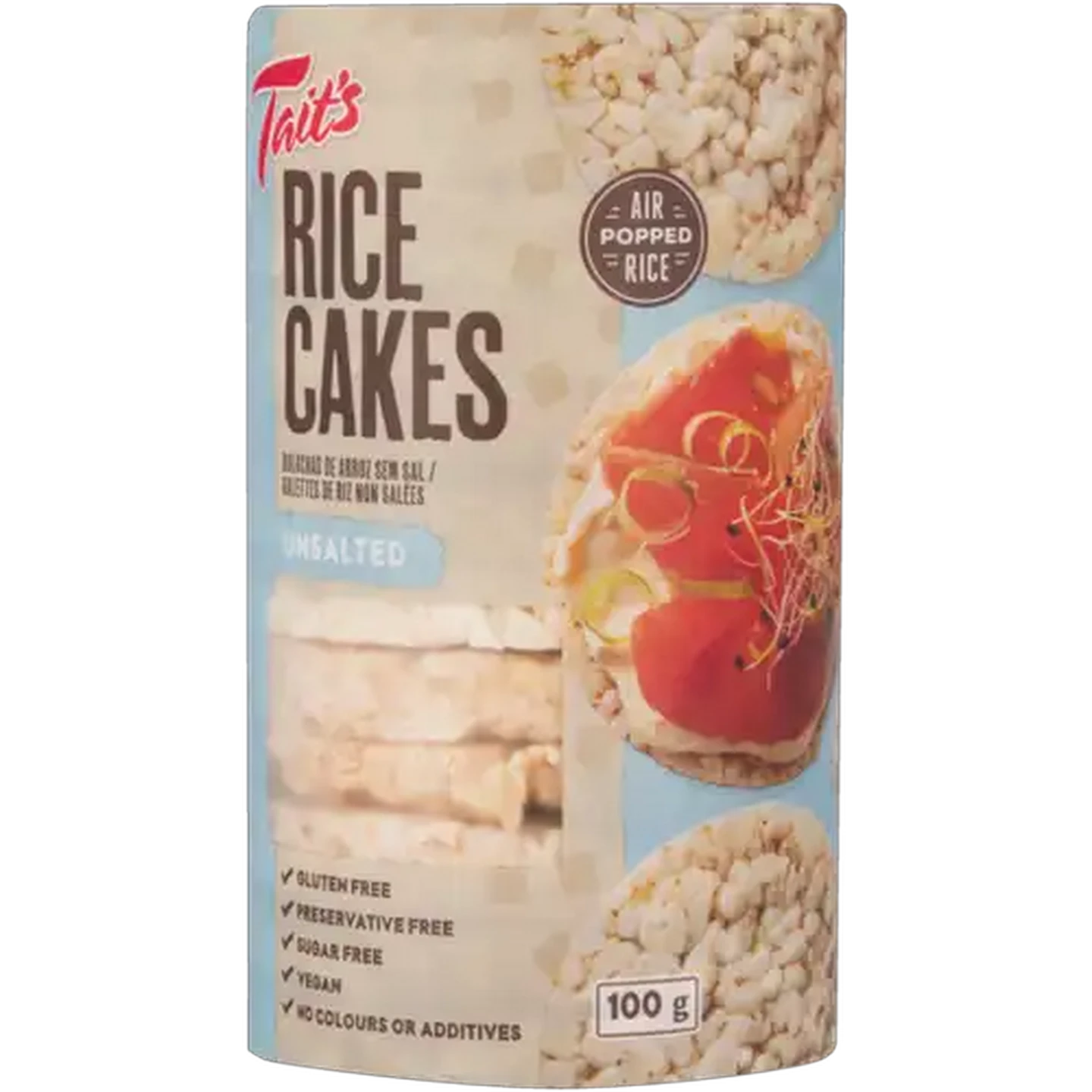 Image of Tait's Unsalted Rice Cakes 100g