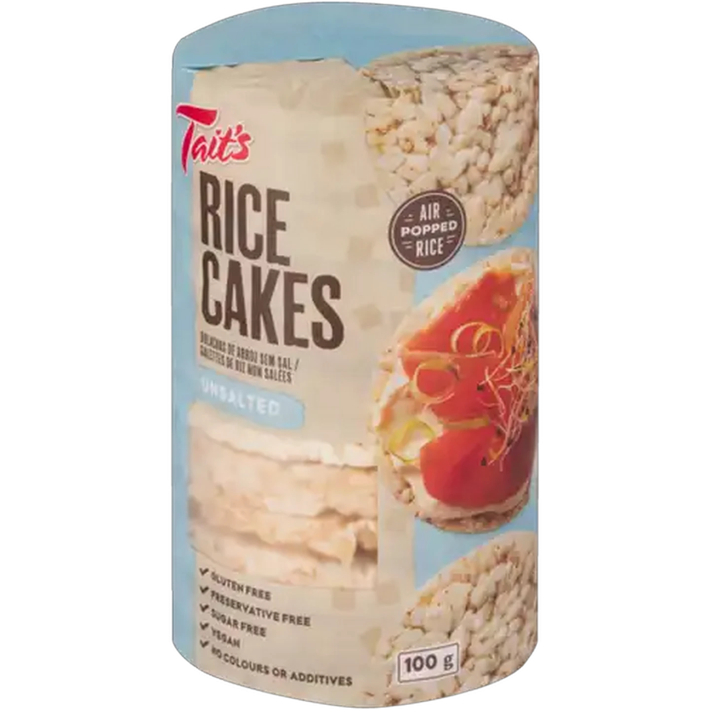 Image of Tait's Unsalted Rice Cakes 100g