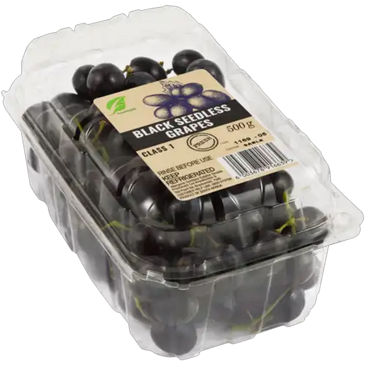 Image of Black Seedless Grapes 500g