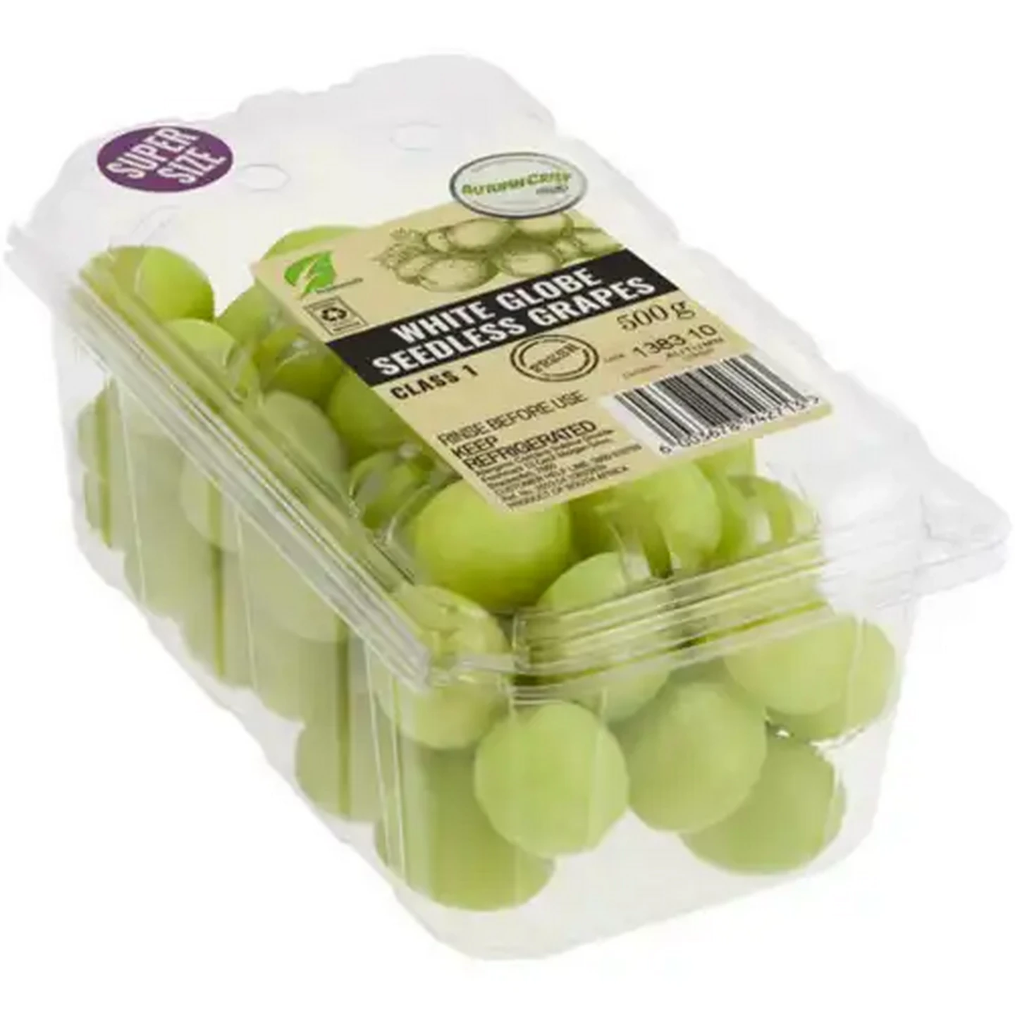 Image of White Globe Seedless Grapes 500g