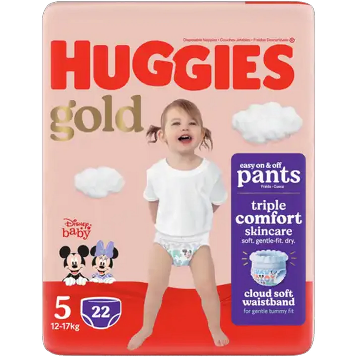 Image of Huggies Gold Size 5 Diaper Pants 22 Pack