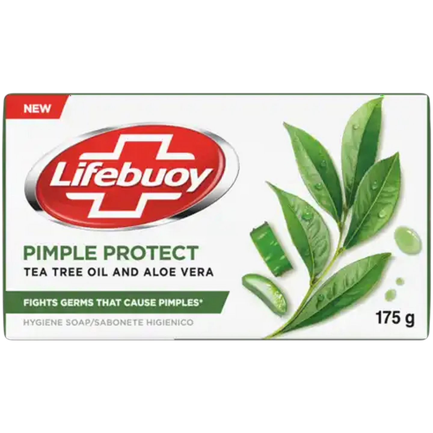 Image of Lifebuoy Pimple Protect Tea Tree Oil and Aloe Vera Hygiene Soap 175g