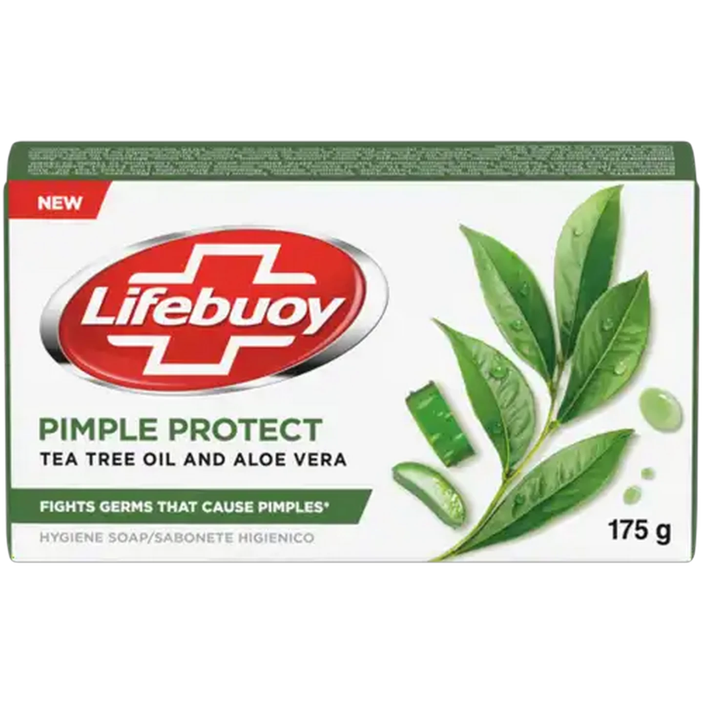 Image of Lifebuoy Pimple Protect Tea Tree Oil and Aloe Vera Hygiene Soap 175g