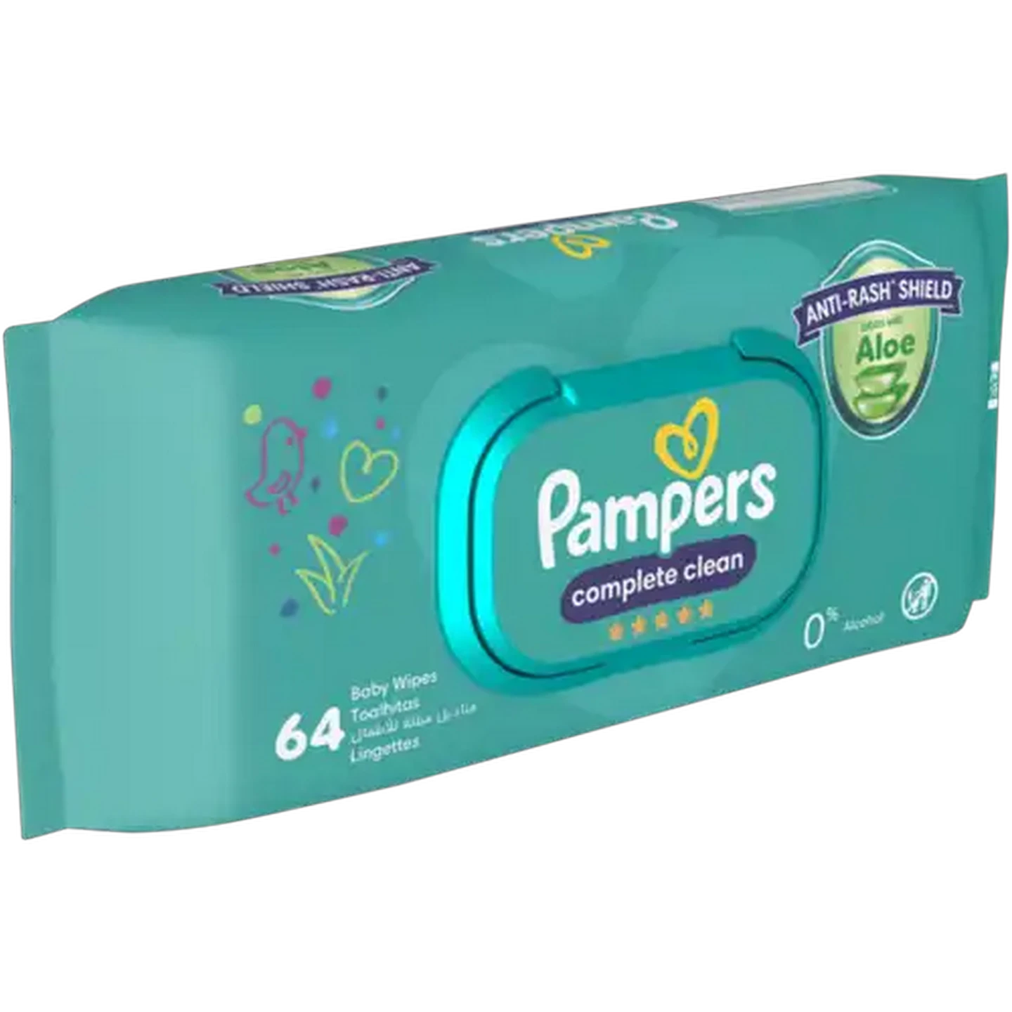 Image of Pampers Complete Clean Baby Wipes 64 Pack