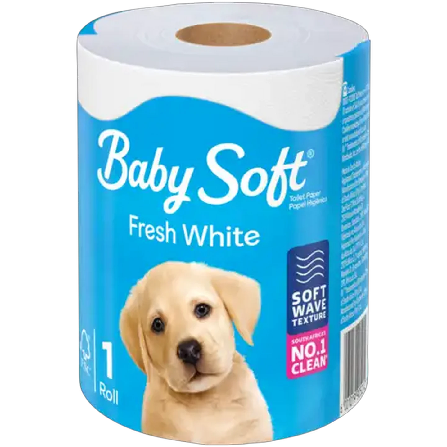 Image of Baby Soft Fresh White 2 Ply Toilet Tissue Roll