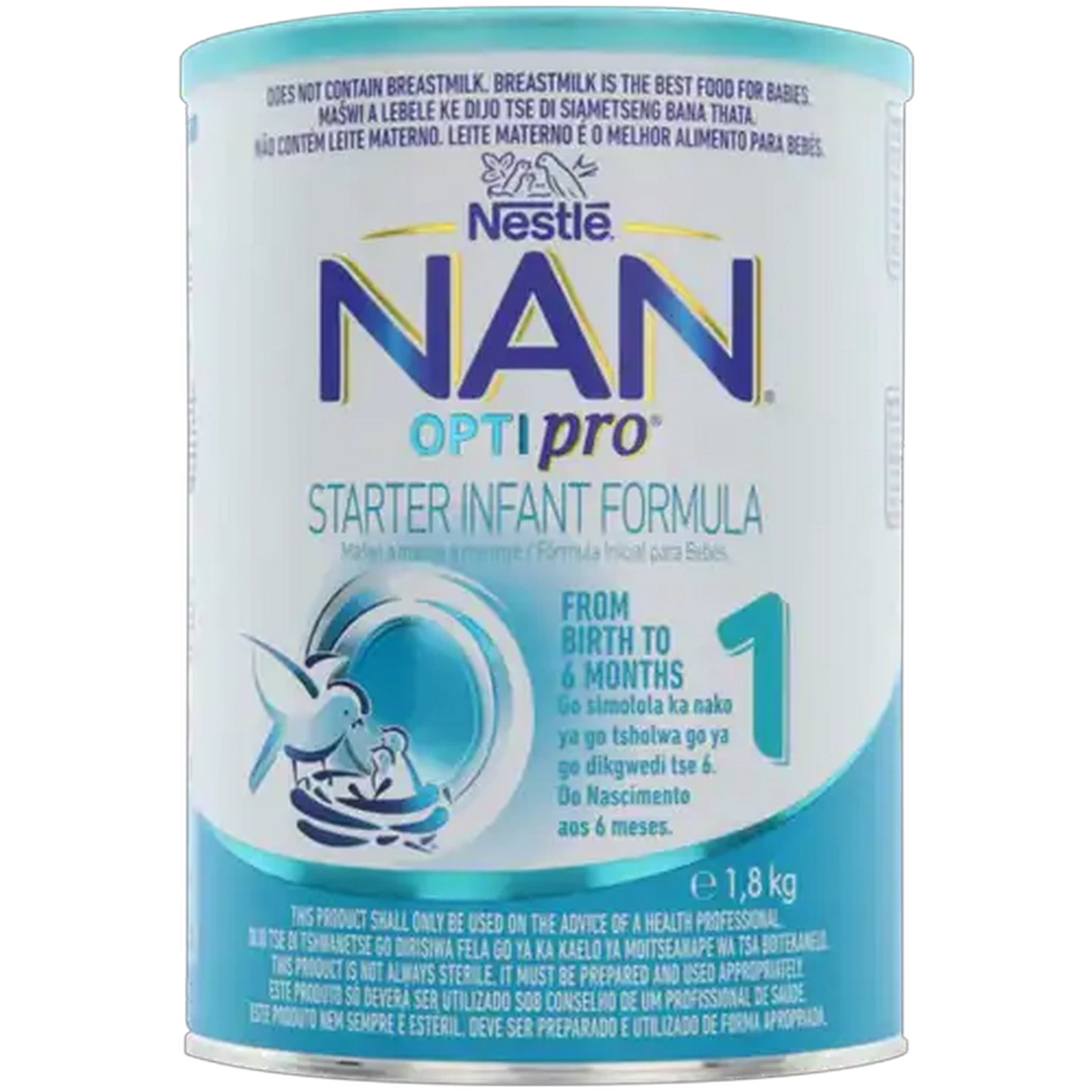 Image of NAN OPTIpro Stage 1 0-6 Months Starter Infant Formula 1.8kg