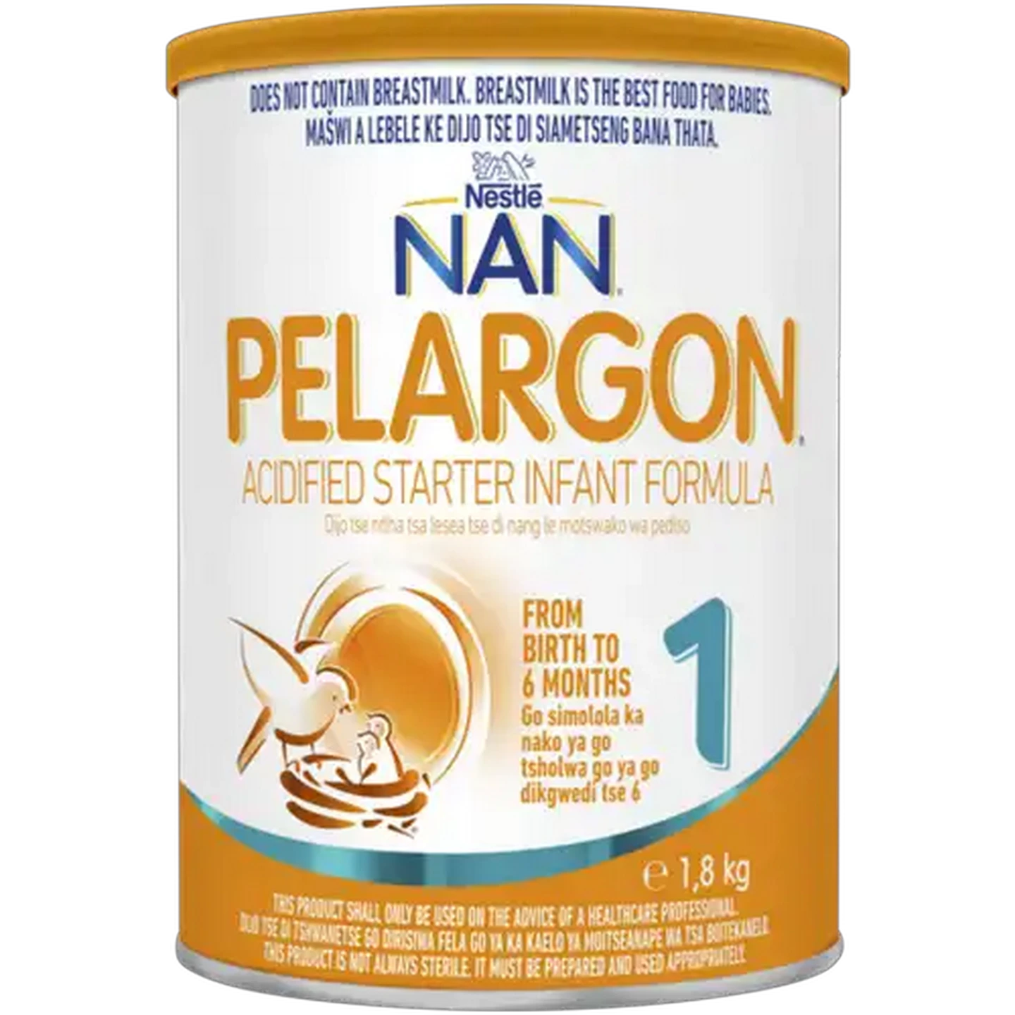 Image of NAN Pelargon Stage 1 0-6 Months Acidified Starter Infant Formula 1.8kg