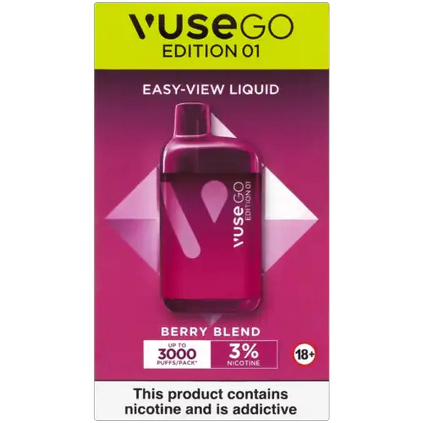 Image of Vuse Go Edition 01 Purple Berry Blend 3% Disposable Vape 8ml (Non-Refundable. Non-Returnable.)
