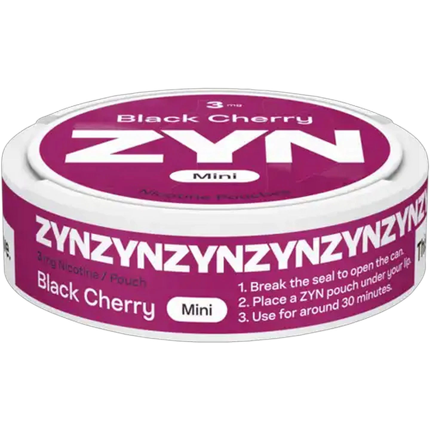 Image of ZYN Black Cherry 3mg Mini Nicotine Pouches 15-Pack