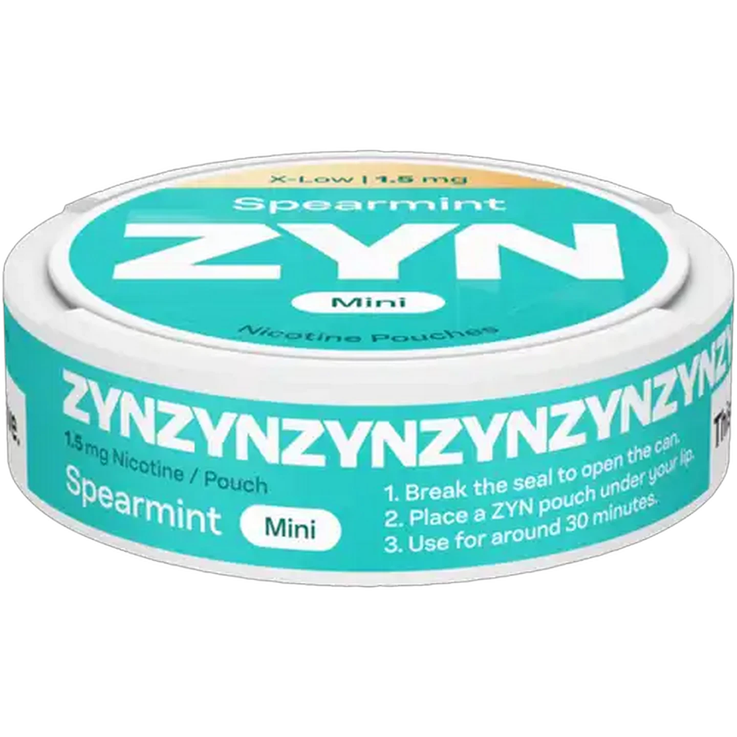 Image of ZYN Spearmint 1.5mg Mini X-Low Nicotine Pouches (Non-Refundable. Non-Returnable.)
