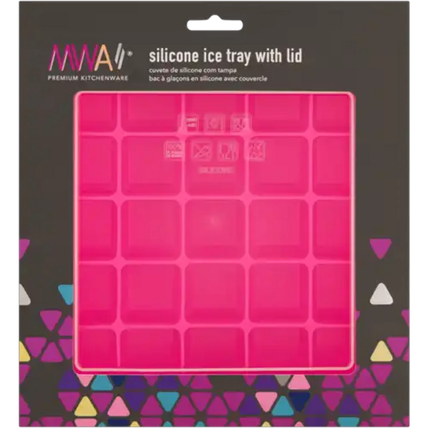 Image of MWA Silicone Ice Tray with Lid (Colour May Vary)