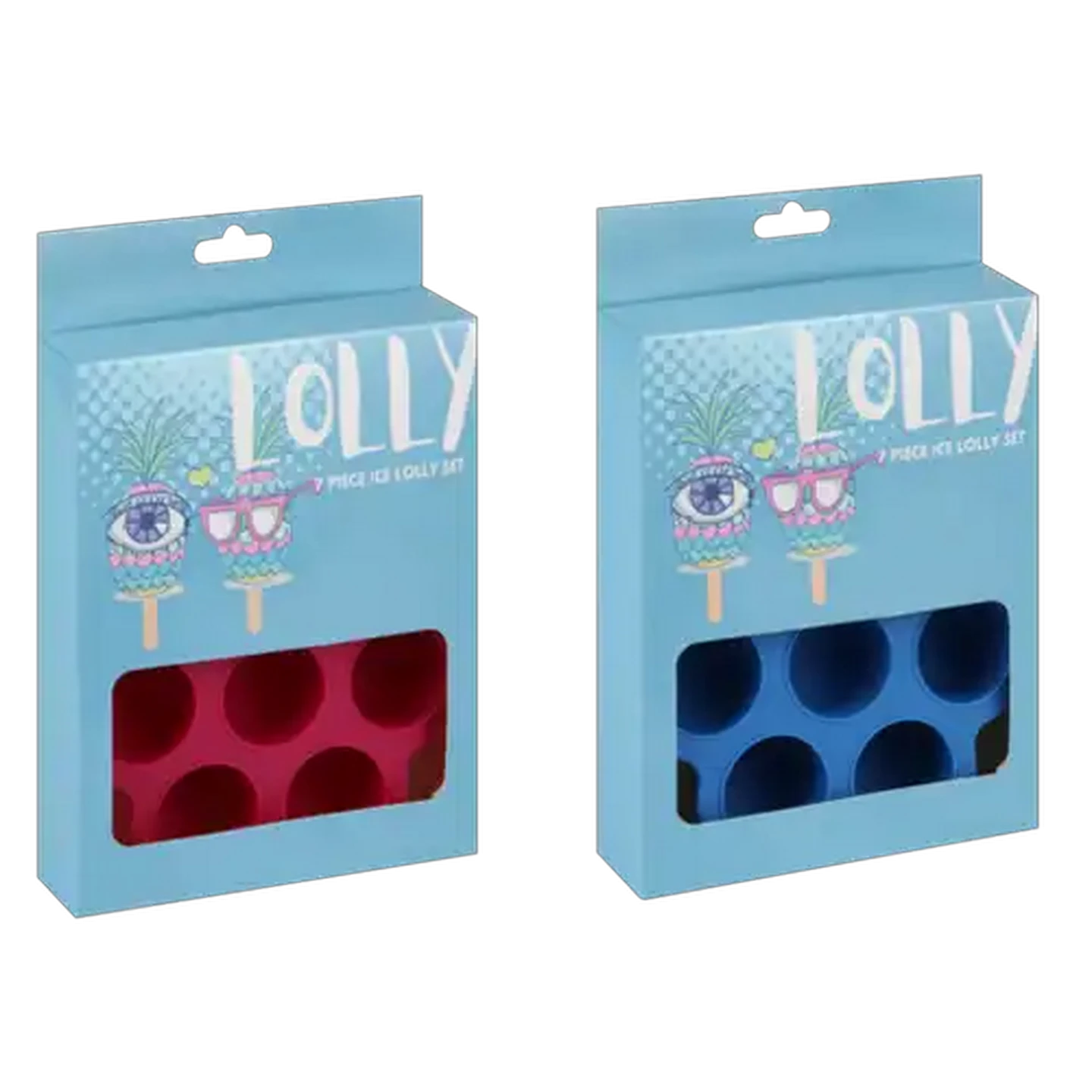 Image of Lolly Plastic Ice Lolly Maker Set 7 Piece (Colour May Vary)