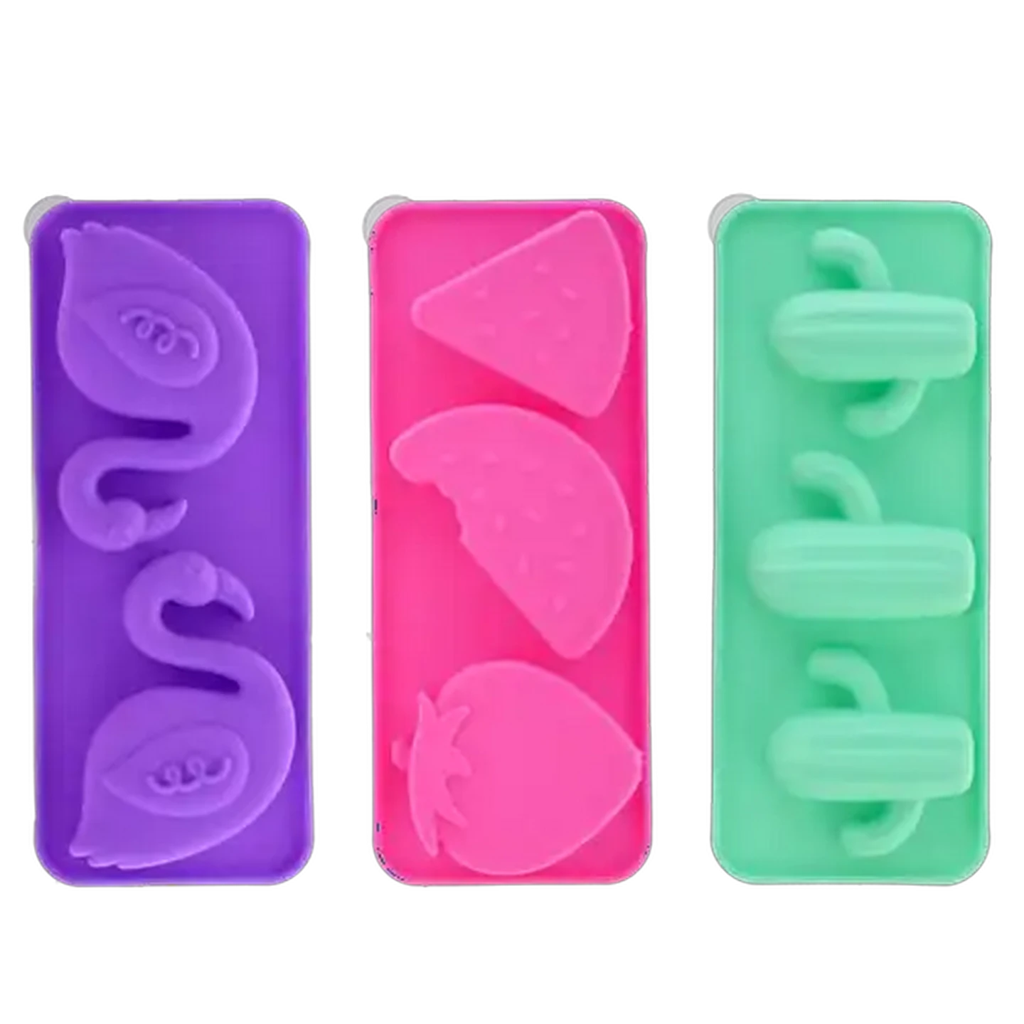 Image of Lolly Tropical Slow Pop Ice Mould 3-Pack (Design May Vary)