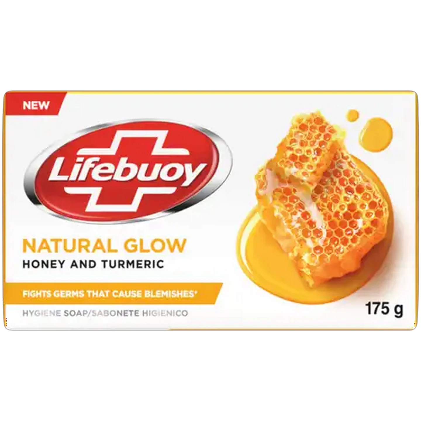 Image of Lifebuoy Natural Glow Honey and Turmeric Hygiene Soap 175g
