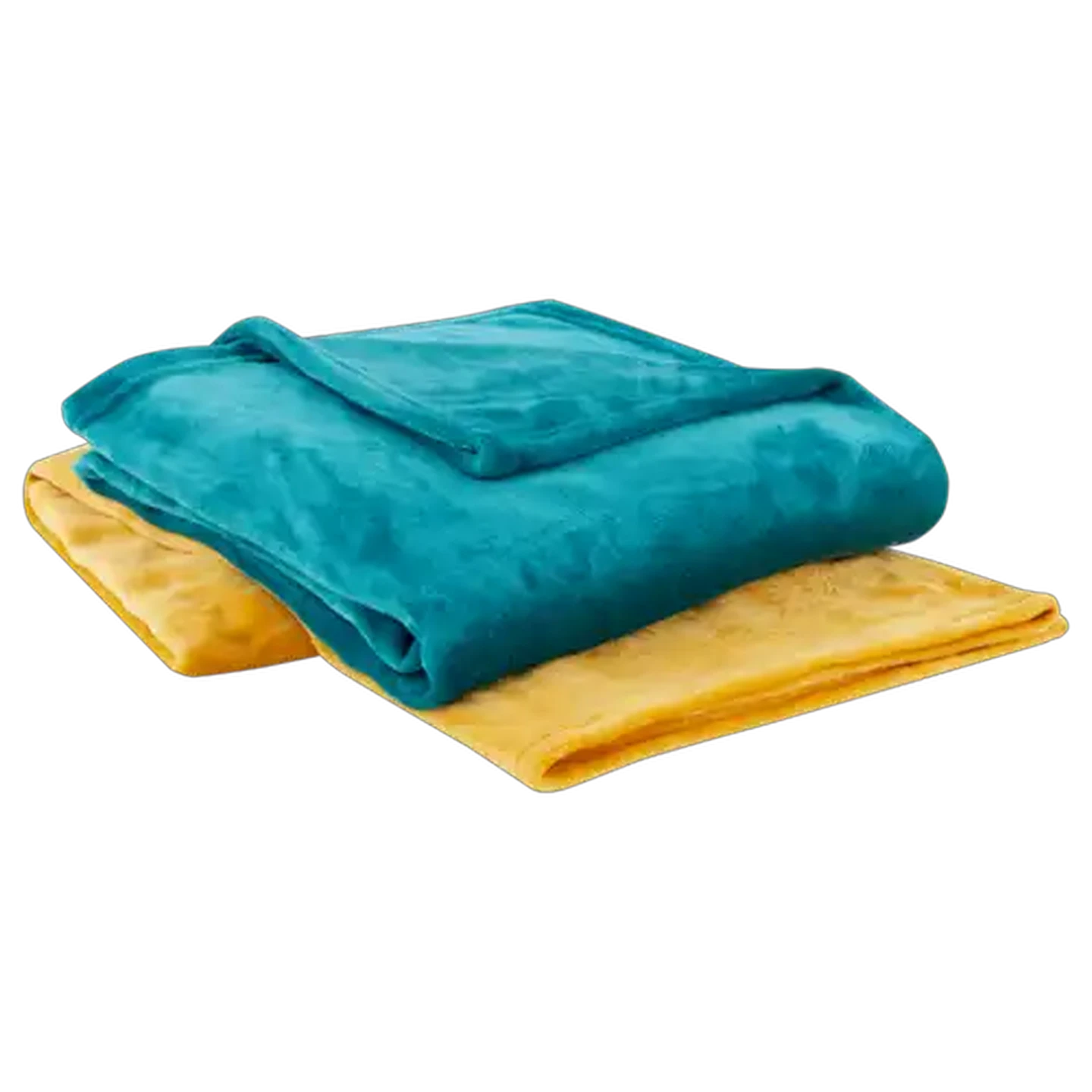 Image of Essentials Flannel Throw Blanket 130 x 170cm (Colour May Vary)