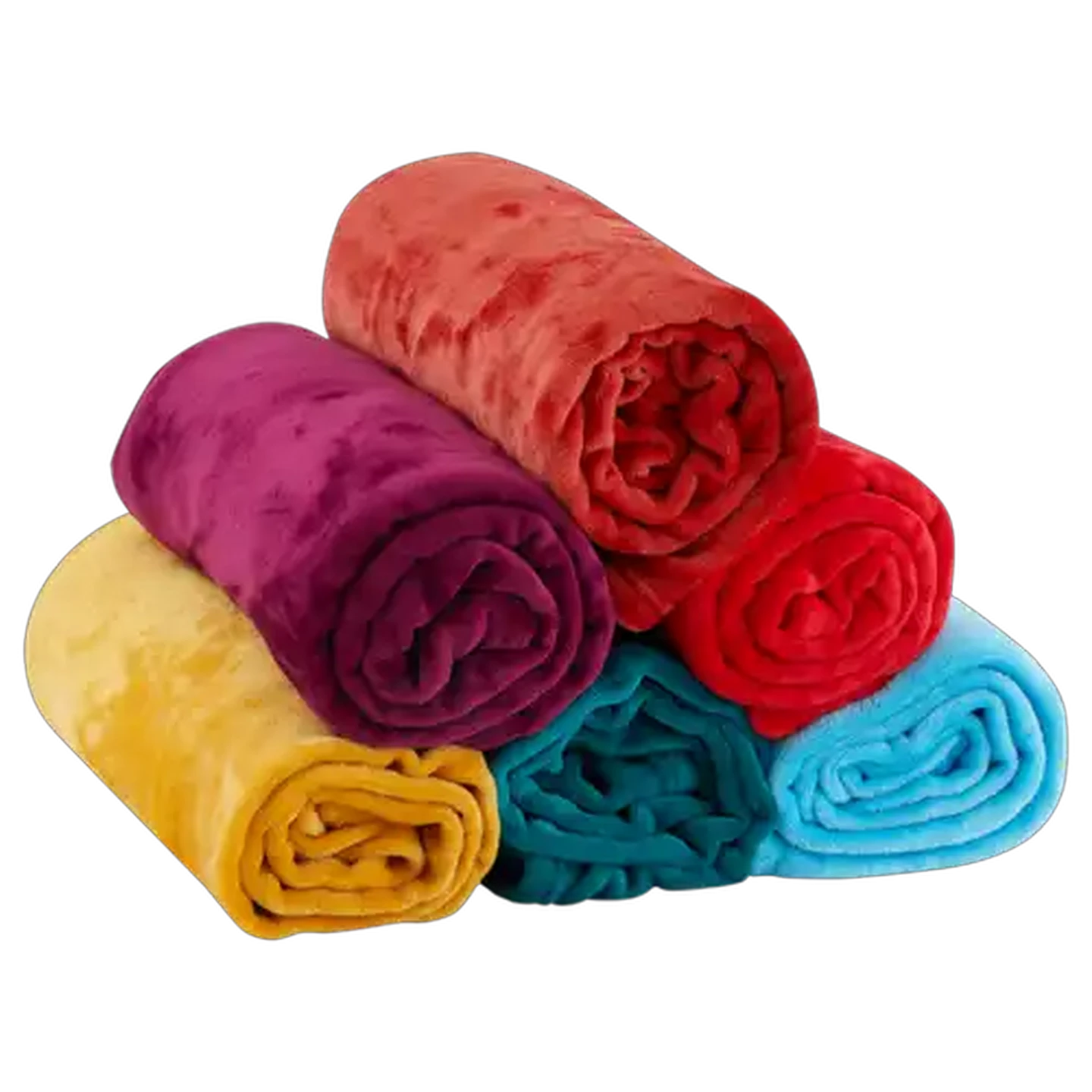 Image of Essentials Flannel Throw Blanket 130 x 170cm (Colour May Vary)