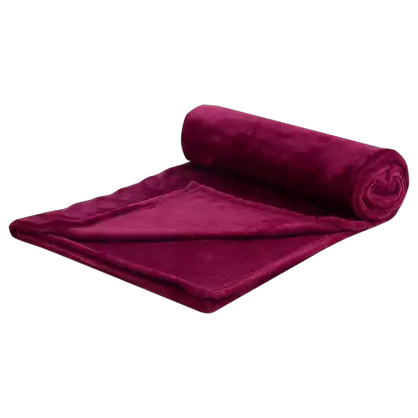 Image of Essentials Flannel Throw Blanket 130 x 170cm (Colour May Vary)