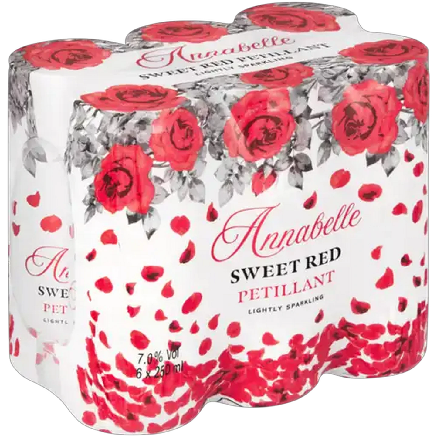 Image of Annabelle Sweet Red Petillant Sparkling Wine Cans 6 x 250ml