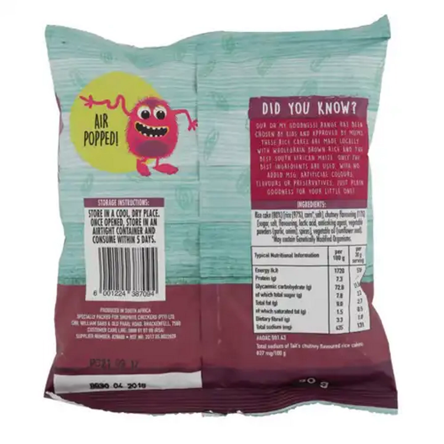 Image of Oh My Goodness! Mini Chutney Rice Cakes 30g