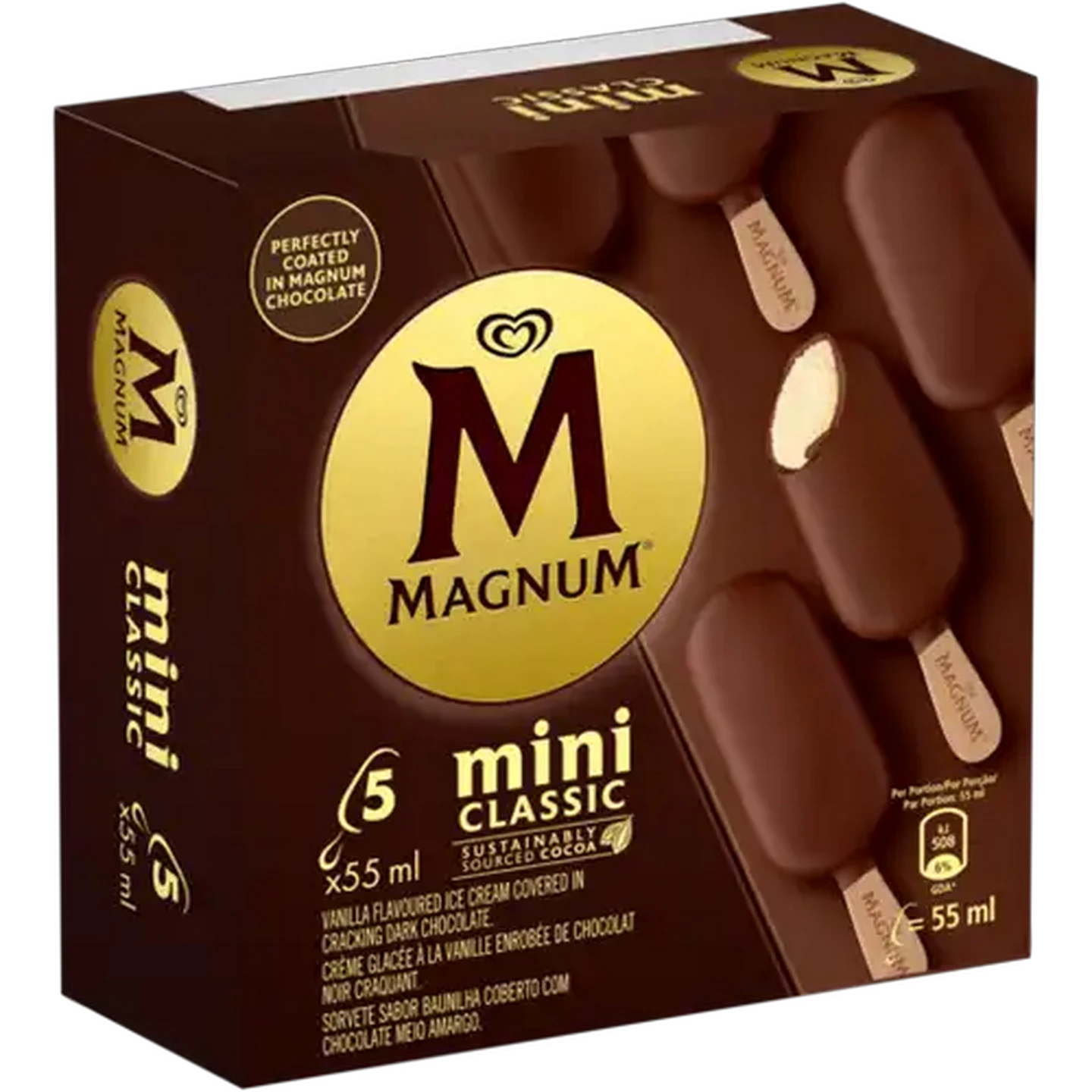 Image of Magnum Classic Mini Ice Cream 5 x 55ml