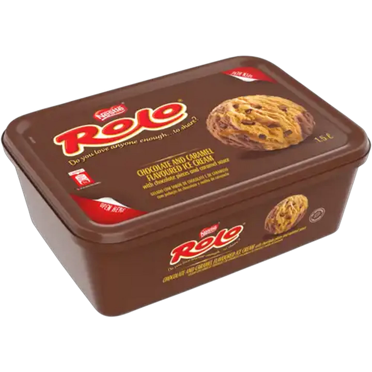 Image of Nestlé Rolo Chocolate & Caramel Flavoured Ice Cream 1.5L