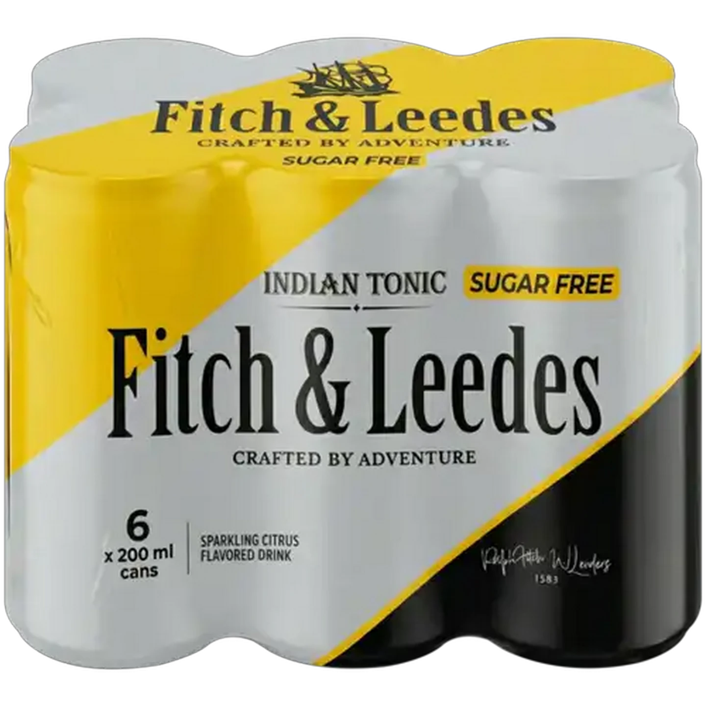 Image of Fitch & Leedes Indian Tonic Sugar Free Sparkling Drink 6 x 200ml